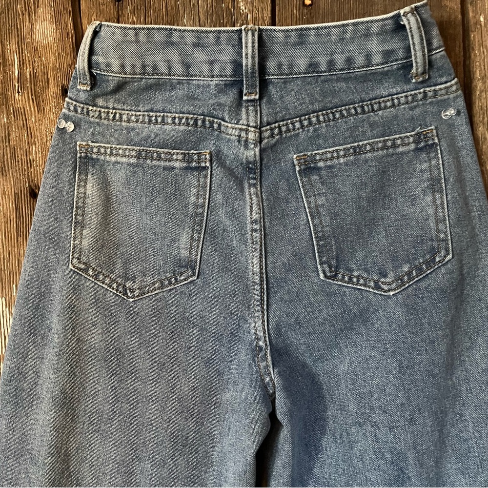 Wide leg trendy classic denim